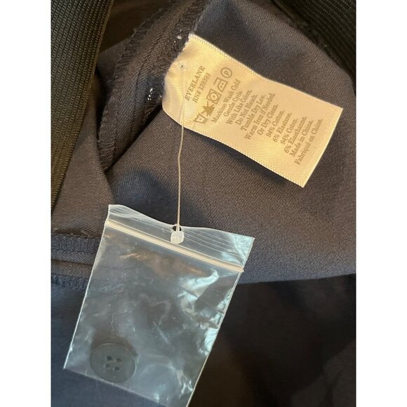 Everlane Side Zip Work Pant Navy High Rise Ankle Skinny Seamed Back Trouser‎ 12 - Picture 9 of 10